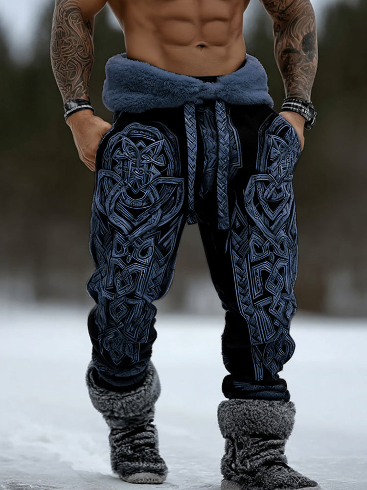 Men's Viking Celtic Knot Pattern Art Cozy Sweatpants