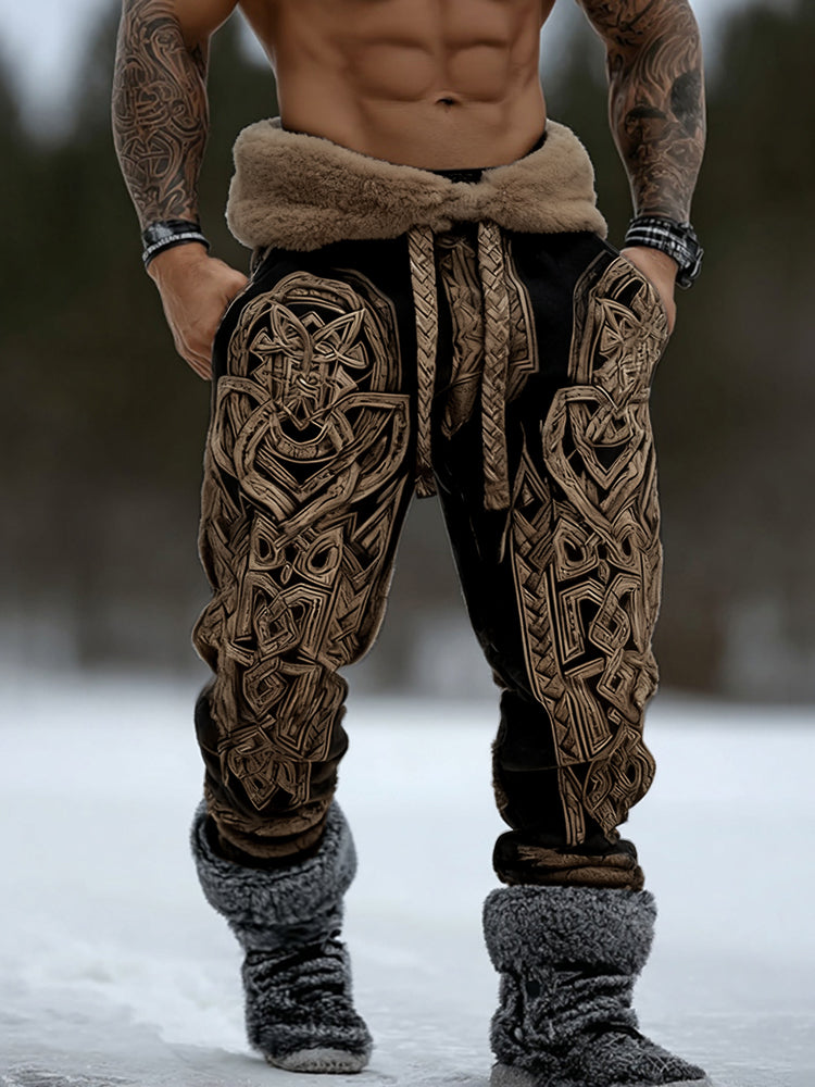 Men's Viking Celtic Knot Pattern Art Cozy Sweatpants