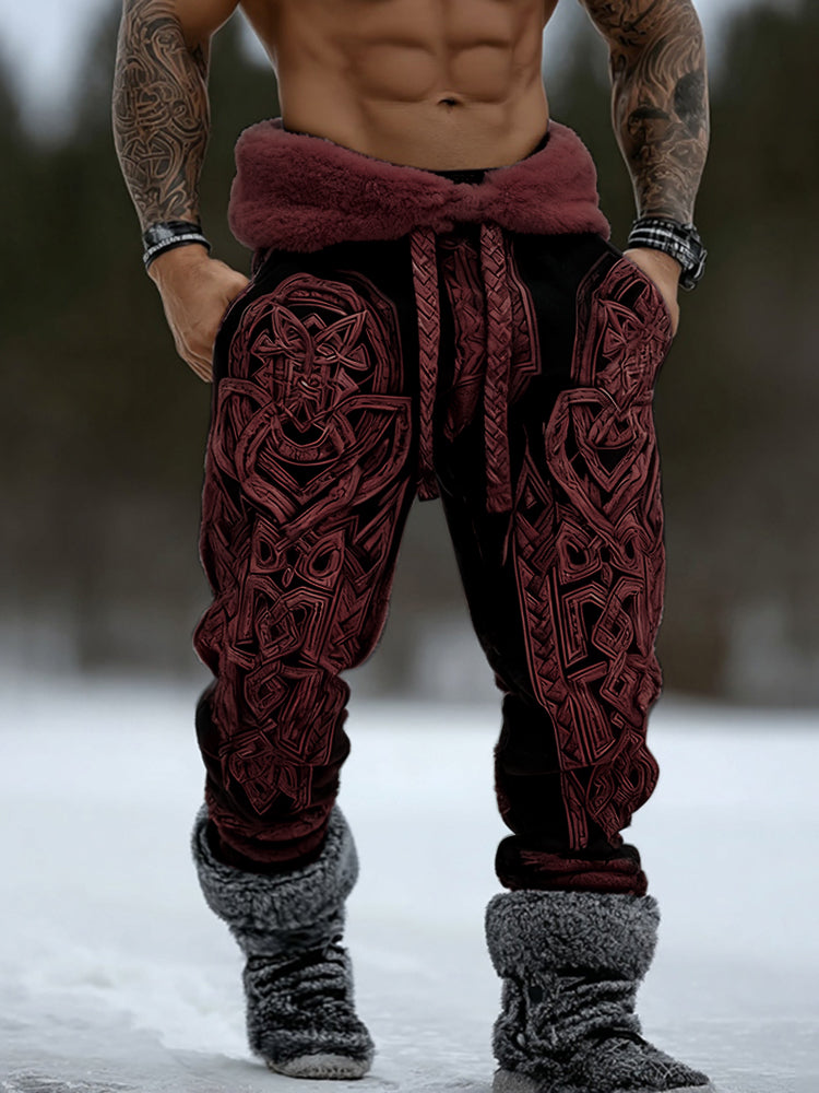 Men's Viking Celtic Knot Pattern Art Cozy Sweatpants